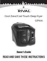 Rival COOL ZONE CZF630 Owner'S Manual preview