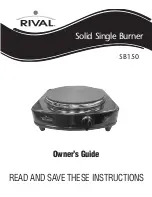 Preview for 1 page of Rival SB150 Owner'S Manual