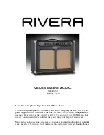 Предварительный просмотр 1 страницы Rivera VENUS 5 Owner'S Manual