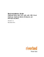 Предварительный просмотр 1 страницы Riverbed 8000 Rack Installation Manual