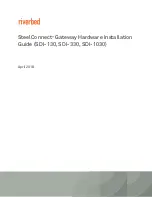 Riverbed SteelConnect SDI-1030 Hardware Installation Manual предпросмотр