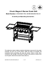 RiverGrille Chuck Wagon Assembly And Operating Instructions Manual preview