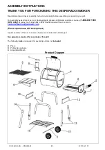 Предварительный просмотр 4 страницы RiverGrille Desperado CG2065303-RG Owner'S Manual