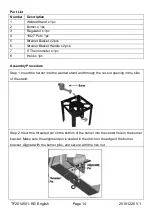 Предварительный просмотр 14 страницы RiverGrille TF2014501-RG Assembly, Use And Care Manual