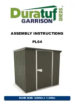 Preview for 1 page of Riverlea Duratuf Garrison Sheds PL64 Assembly Instructions Manual