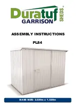 Riverlea Duratuf Garrison Sheds PL84 Assembly Instructions Manual предпросмотр