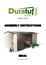 Riverlea Duratuf KIWI SHEDS MK4A Assembly Instructions Manual предпросмотр