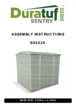 Riverlea Duratuf SENTRY SHEDS SG2020 Assembly Instructions Manual предпросмотр