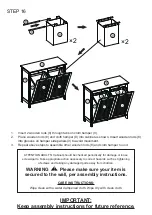 Предварительный просмотр 12 страницы RiverRidge 06-141 Assembly Instructions Manual