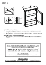 Предварительный просмотр 12 страницы RiverRidge 06-172 Assembly Instructions Manual