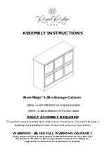 Предварительный просмотр 1 страницы RiverRidge 16-007 Assembly Instructions Manual