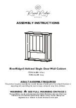 Preview for 1 page of RiverRidge Ashland 06-088 Assembly Instructions Manual