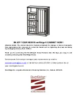 Preview for 11 page of RiverRidge ASHLAND SINGLE DOOR / 3 DRAWER CABINET Assembly Instructions Manual