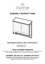 RiverRidge Ashland Assembly Instructions Manual preview