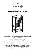 Preview for 1 page of RiverRidge Bayfield 06-113 Assembly Instructions Manual