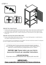 Preview for 10 page of RiverRidge Bayfield 06-113 Assembly Instructions Manual