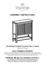 RiverRidge Bayfield 06-114 Assembly Instructions Manual preview