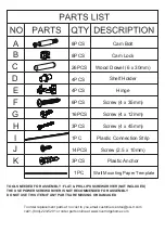 Предварительный просмотр 4 страницы RiverRidge Bayfield 06-115 Assembly Instructions Manual