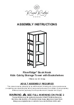 Preview for 1 page of RiverRidge Book Nook 02-161 White Assembly Instructions Manual