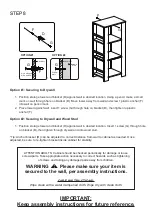 Preview for 8 page of RiverRidge Book Nook 02-161 White Assembly Instructions Manual