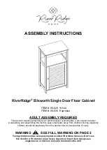 Preview for 1 page of RiverRidge ELLSWORTH 06-029 Assembly Instructions Manual