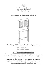 Preview for 1 page of RiverRidge Ellsworth 06-031 Assembly Instructions Manual