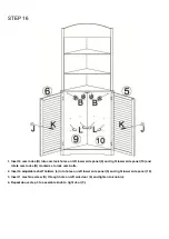 Preview for 13 page of RiverRidge Ellsworth Tall Corner Cabinet 06-027 Assembly Instructions Manual