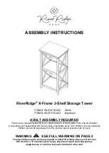 Preview for 1 page of RiverRidge HOME 06-072/16-022 Assembly Instructions Manual