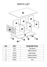 Preview for 3 page of RiverRidge Kids 6 Cubby Storage Activity Table Assembly Instructions Manual