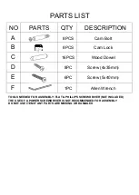 Preview for 4 page of RiverRidge Kids 6 Cubby Storage Activity Table Assembly Instructions Manual