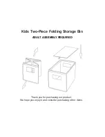 Preview for 9 page of RiverRidge Kids 6 Cubby Storage Activity Table Assembly Instructions Manual