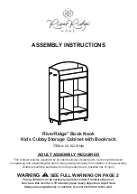 RiverRidge Kids Cubby 02-162 Assembly Instructions Manual preview