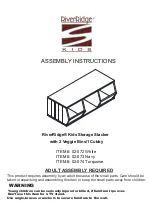 RiverRidge Kids Storage Stacker 02-072 Assembly Instructions Manual preview