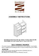 RiverRidge Kids Super Storage Cabinet Primary 02-040 Assembly Instructions Manual preview