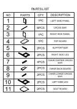 Preview for 3 page of RiverRidge KIDS TABLE W/3 BINS & 2 CHAIRS 01-004 Assembly Instructions Manual