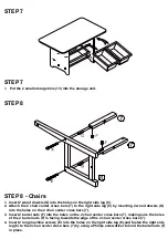 Preview for 8 page of RiverRidge KIDS TABLE W/3 BINS & 2 CHAIRS 01-004 Assembly Instructions Manual