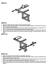 Preview for 9 page of RiverRidge KIDS TABLE W/3 BINS & 2 CHAIRS 01-004 Assembly Instructions Manual