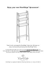 Предварительный просмотр 11 страницы RiverRidge LADDER SPACESAVER 06-098 Assembly Instructions Manual