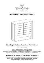 Preview for 1 page of RiverRidge Madison 06-109 Assembly Instructions Manual