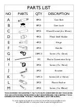 Preview for 4 page of RiverRidge Madison 06-110 Assembly Instructions Manual