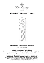 RiverRidge Madison Tall Cabinet 06-108 Assembly Instructions Manual предпросмотр