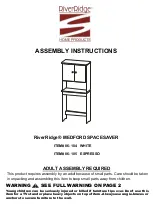 Preview for 1 page of RiverRidge MEDFORD SPACESAVER 06-104 Assembly Instructions Manual