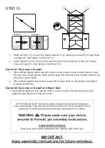 Предварительный просмотр 16 страницы RiverRidge Monroe 06-186 Assembly Instructions Manual