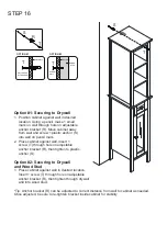 Предварительный просмотр 18 страницы RiverRidge Prescott 06-163 Assembly Instructions Manual