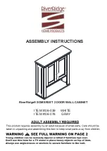 Предварительный просмотр 1 страницы RiverRidge Somerset 06-039 Assembly Instructions Manual