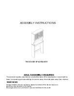 Preview for 1 page of RiverRidge TWO DOOR SPACESAVER Assembly Instructions Manual