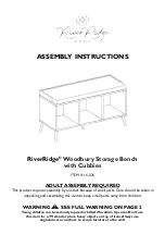 RiverRidge Woodbury 16-026 Assembly Instructions Manual preview