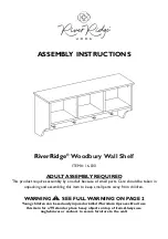 RiverRidge Woodbury Wall Shelf 16-030 Assembly Instructions Manual предпросмотр