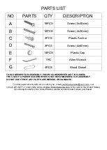 Предварительный просмотр 4 страницы RiverRidge X-Frame Bath Spacesaver Assembly Instructions Manual