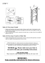 Предварительный просмотр 8 страницы RiverRidge X-Frame Bath Spacesaver Assembly Instructions Manual